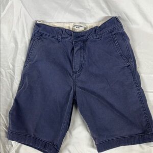 Abercrombie & Fitch Blue Flat Front Shorts